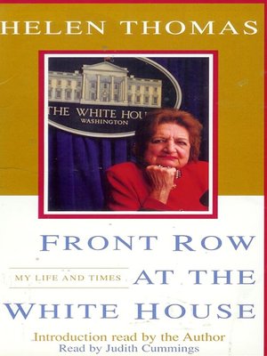 cover image of Front Row At the White House